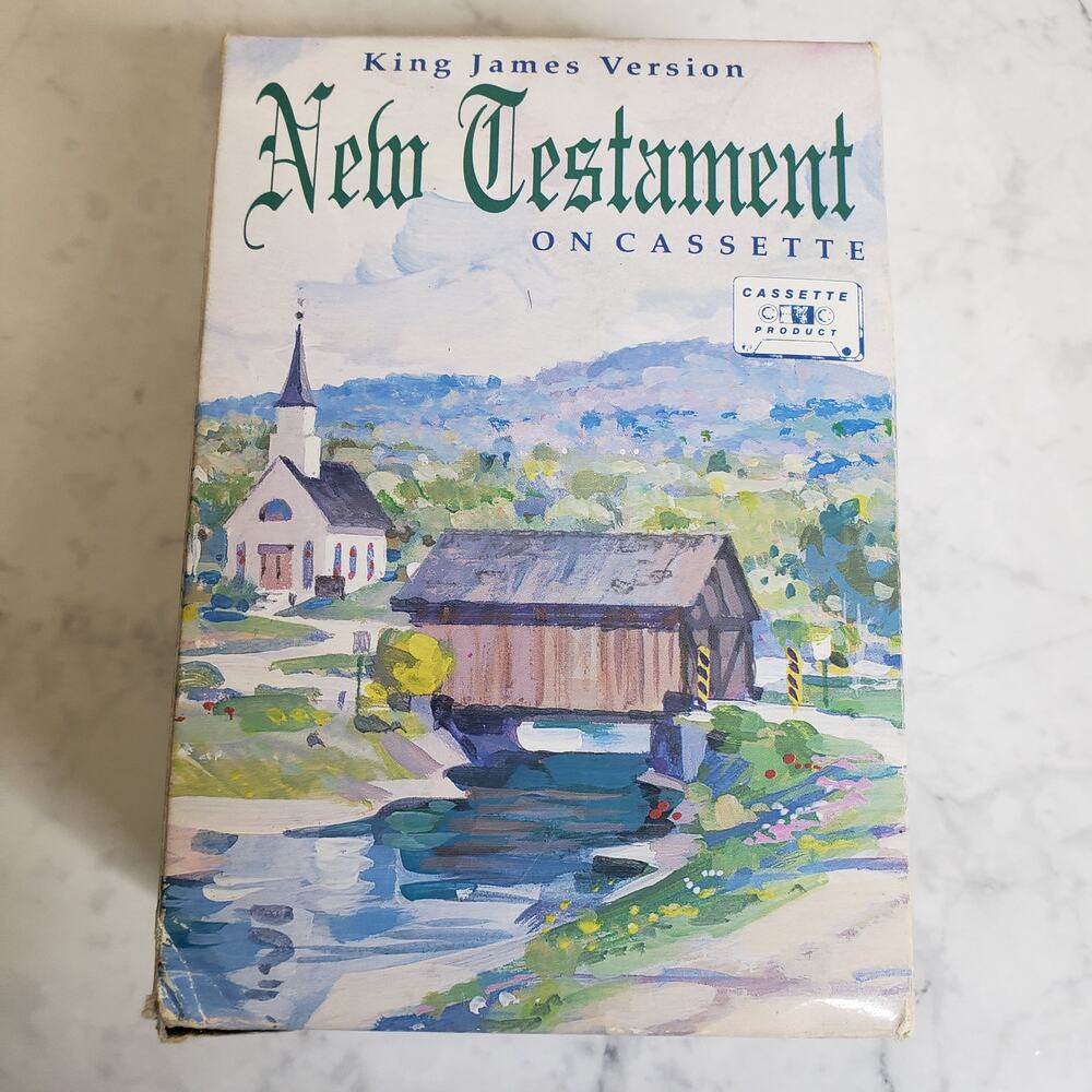 King James version bible New Testament on 12 Cassettes recordings By World Audio